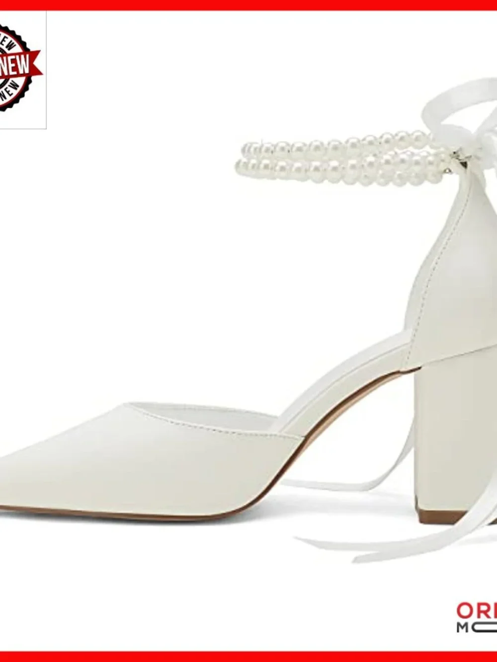 Chunky Heel Pumps, Closed Toe, Satin Ankle Strap, 2.4 Inch Block Heel